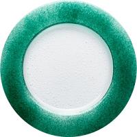 Тарелка «Бэнд» мелкая;стекло;D=260,H=15мм;прозр.,зелен.