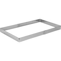 Рама кондитерская;сталь нерж.;,H=35,L=496,B=290мм;металлич.