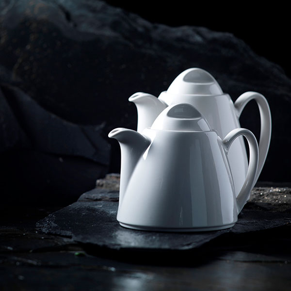 Чайник заварочный «Лив»;фарфор;350мл;D=7см;белый