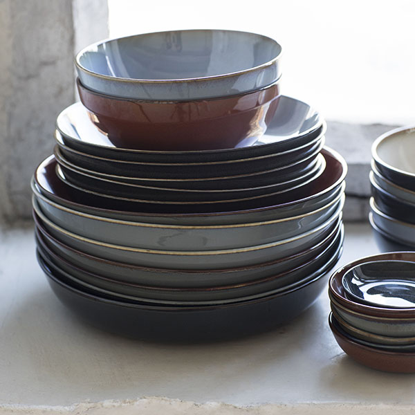 Блюдо глубокое;керамика;D=21,H=4см;тем.син.