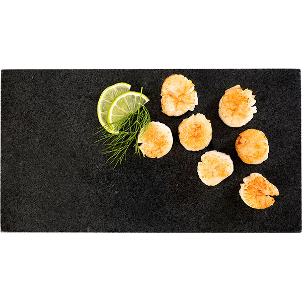 Блюдо сервировочное прямоугольное;камень;,L=32,5,B=17,6см;черный