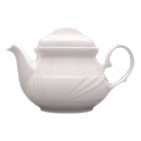 Чайник заварочный «Аркадия» с крышкой;фарфор;400мл;D=87,H=105,L=180,B=115мм;белый