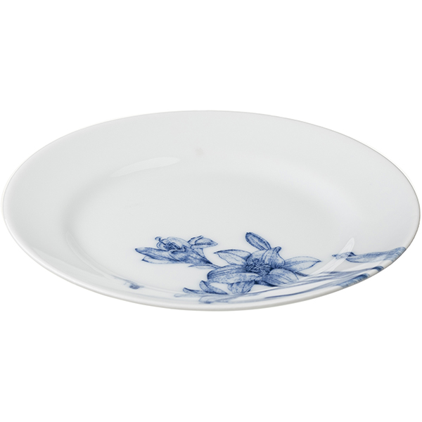 Тарелка «Беатриче»;фарфор;D=175,H=20мм;белый,синий