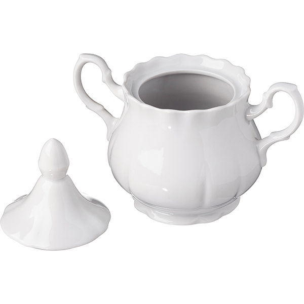 Сахарница «Романc»;фарфор;0,55л;белый