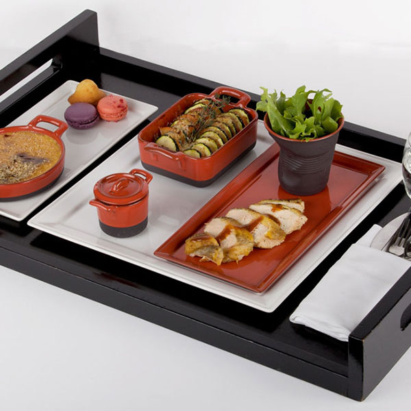 Форма для запекания «Эклипс» порционная;фарфор;250мл;,H=30,L=145,B=130мм;красный,черный