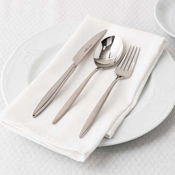 Вилка десертная «Адажио»;сталь нерж.;,L=185/55,B=4мм;металлич.