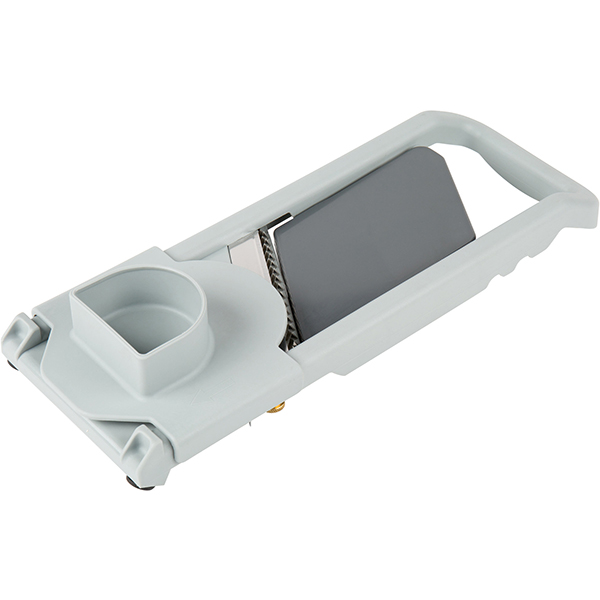 Мандолина японская;пластик,сталь нерж.;,L=37,B=12см;серый,металлич.