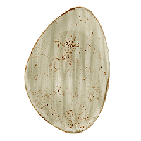 Блюдо «Крафт Грин»;фарфор;,H=35,L=370,B=240мм;зелен.