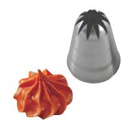 Насадка кондитерская «Закрытая звезда»;сталь нерж.;D=30/9,H=50мм;металлич.