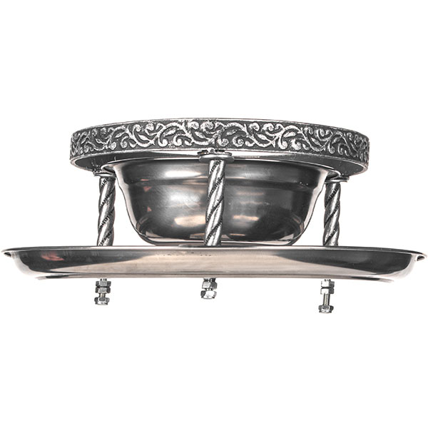 Набор для подачи саджа без крышки 2 предмета;сталь нерж.,тефлон;D=29,5,H=23см;серебрист.