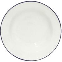 Тарелка десертная;керамика;D=22см;белый