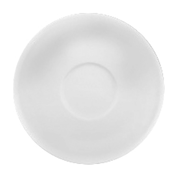 Блюдце «Белая» Принц;фарфор;D=145,H=18мм;белый