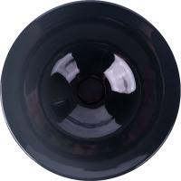 Тарелка для пасты;стекло;D=29см;серый