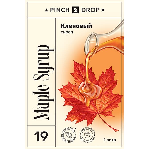 Сироп «Кленовый» Pinch&Drop;стекло;1л;D=85,H=330мм