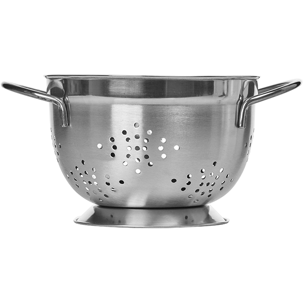 Дуршлаг;сталь нерж.;D=20,H=14,L=20,B=20см;металлич.