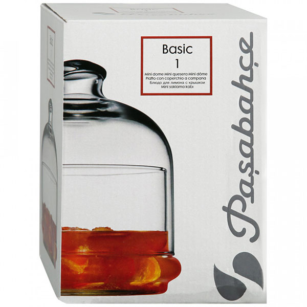 Емкость д/лимона с крышкой;стекло;D=10,3,H=13,4см;прозр.