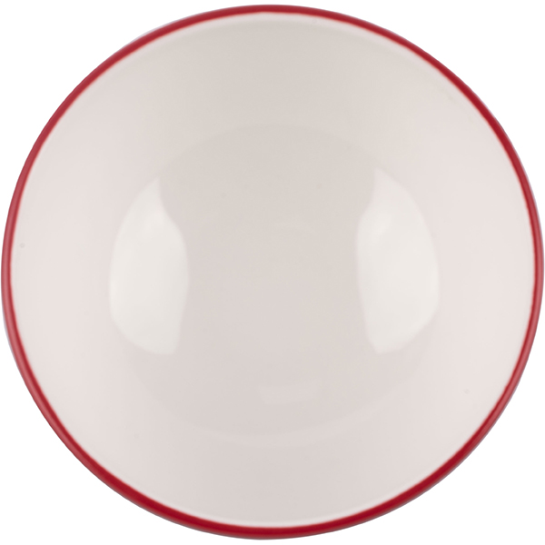 Салатник «Кото»;фарфор;430мл;D=125,H=70мм;красный