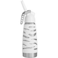 Сифон для сливок «Десерт Вип»;сталь нерж.,пластик;0,5л;D=97,H=264,B=125мм;металлич.,белый