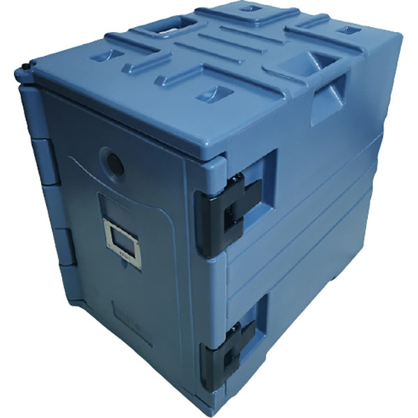 Термоконтейнер с фронтальной загрузкой;полиэтилен;,H=62,L=65,B=45см;синий