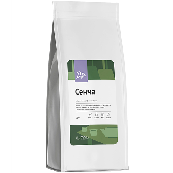 Чай «Сенча» Doppio зеленый китайский листовой;500г;,H=7,L=30,B=13см