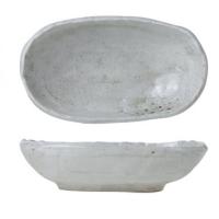 Салатник «Долмен» овальный;фарфор;,H=45,L=195,B=107мм;белый