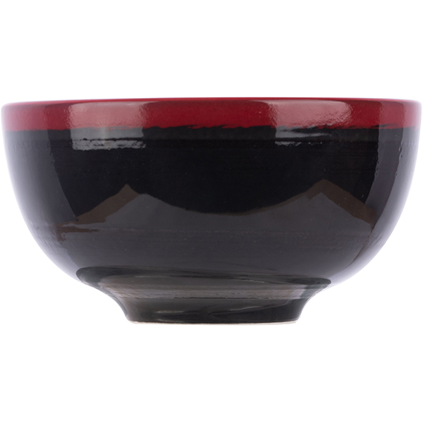 Салатник «Кото»;фарфор;430мл;D=125,H=70мм;красный