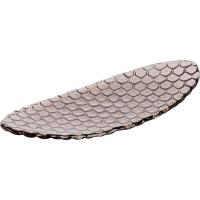 Блюдо для подачи;стекло;,L=28,B=11,5см;коричнев.