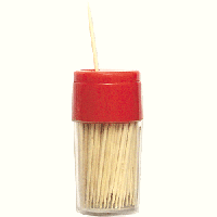 Канапэ-зубочистки[190шт];дерево;,L=65мм;бежев.