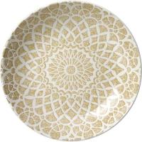 Салатник «Инк Номад»;фарфор;0,65л;D=205,H=40мм;бежев.