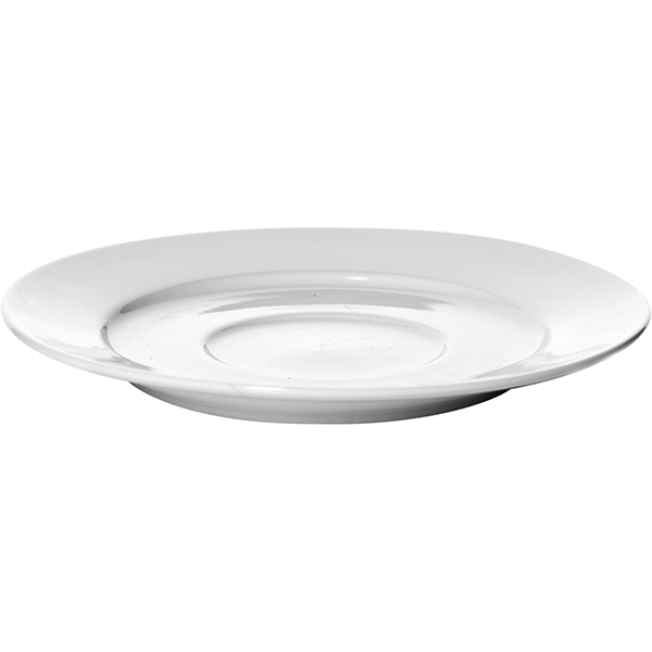 Блюдце для бульонной чашки «Кунстверк» для A7589;фарфор;D=17,5см;белый