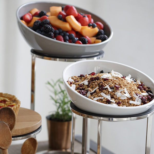 Подставка фуршетная (на 1 емкость);сталь нерж.;D=21,8,H=35см;металлич.