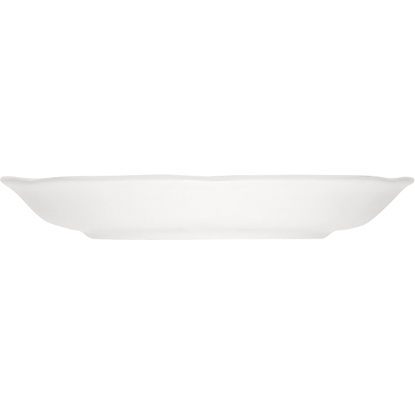 Блюдце «Моцарт» с декором;фарфор;D=150/45мм;белый