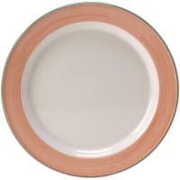 Тарелка «Рио Пинк» мелкая;фарфор;D=255,H=20мм;белый,розов.