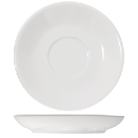 Блюдце «Кунстверк»;фарфор;D=150/70,H=23мм;белый