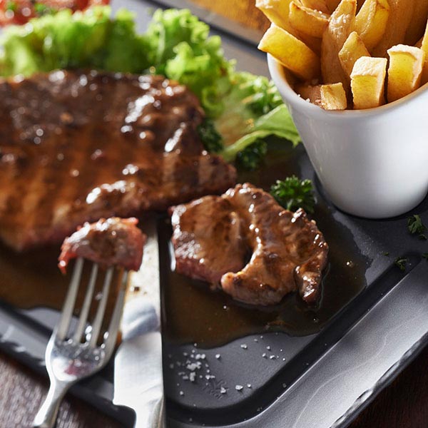 Блюдо для подачи «Базальт»;керамика;D=55,L=330,B=220мм;черный,матовый