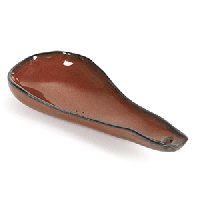 Ложка для комплимента «Мерси»;керамика;,L=10см;красный