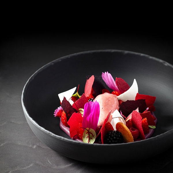 Салатник «Базальт»;керамика;1л;D=220,H=55мм;черный