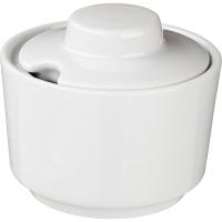 Горчичница «Кашуб-хел»;фарфор;120мл;D=8,H=7см;белый