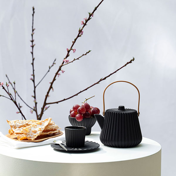 Стакан для горячих напитков «Пекое»;керамика;80мл;D=60,H=55мм;черный