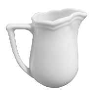 Молочник «Увертюра»;фарфор;125мл;D=60,H=90,L=95мм;белый