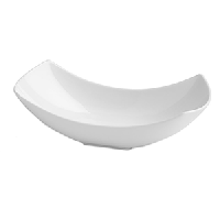 Салатник «Тенденс»;фарфор;,H=7,L=22,B=11см;белый