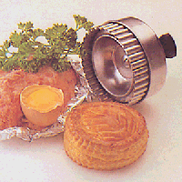 Форма кондитерская «Круг рифленный»;сталь нерж.;D=9см