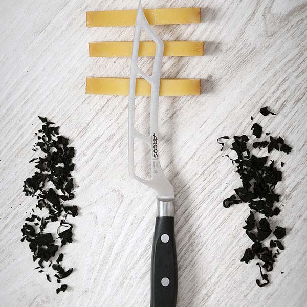 Нож для сыра «Ривьера»;сталь нерж.,полиоксиметилен;,L=288/145,B=32мм;черный,металлич.