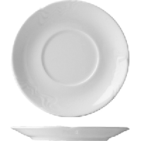 Блюдце «Мелодия»;фарфор;D=160,H=17мм;белый