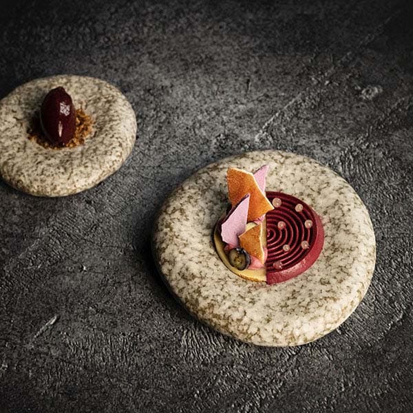 Тарелка «Студио Ро»;керамика;D=158,H=32мм;серый