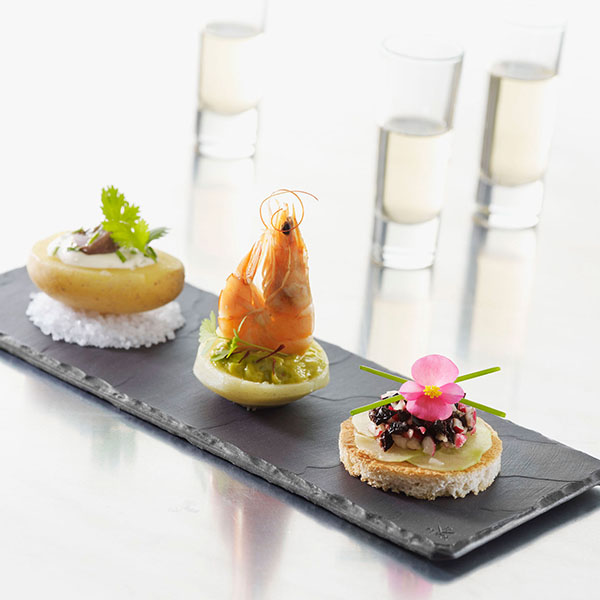 Блюдо для подачи «Базальт»;керамика;,L=30,B=11см;черный,матовый