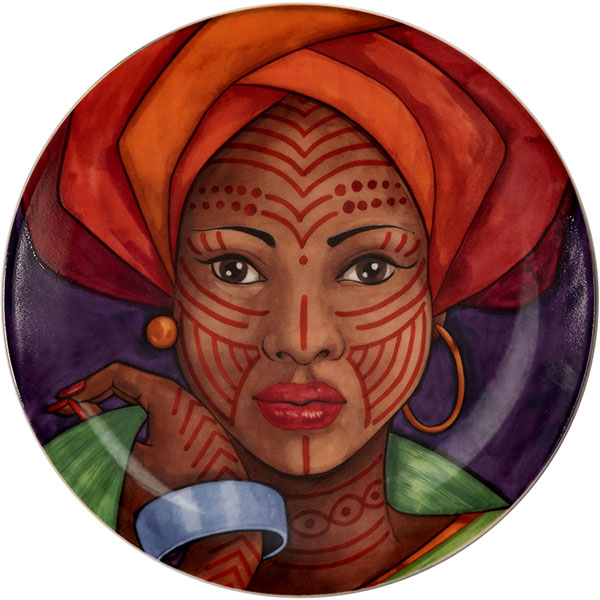 Тарелка пирожковая «Анимае» в ассортименте набор[6шт];фарфор;D=16см;разноцветн.