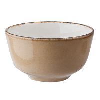 Сахарница «Террамеса мастед»;фарфор;228мл;D=100,H=55мм;св.корич.