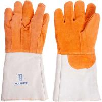 Перчатки д/кондитера t=300C(пара);кожа;,L=43,B=19см;серый,оранжев.