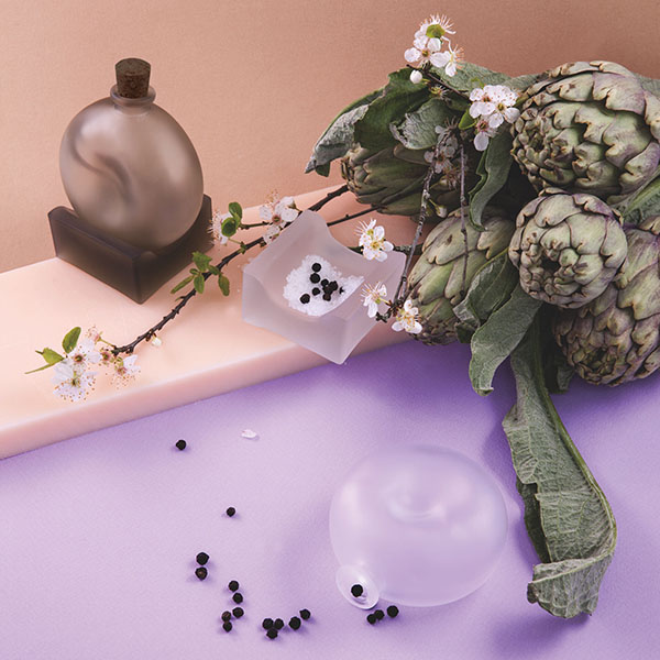 Набор д/ручного перемалывания соли/перца;стекло;,H=105,L=80мм;полупрозр.,черный